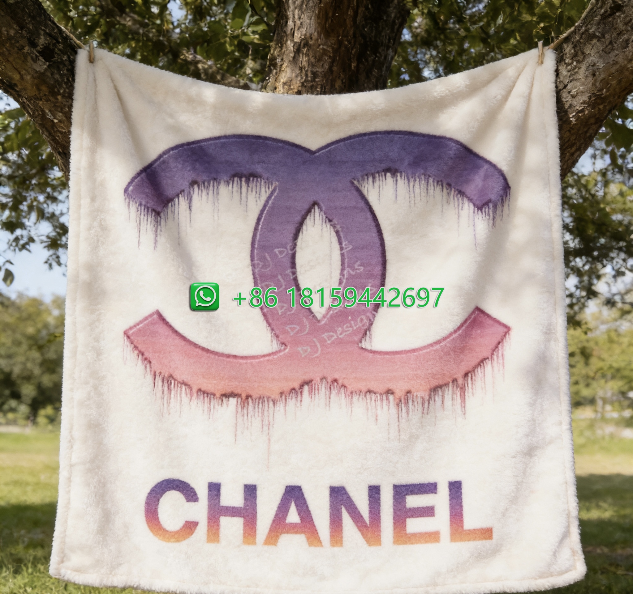 Chanel Throw Blankets